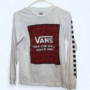 Vans Red and Black Graphic Tee